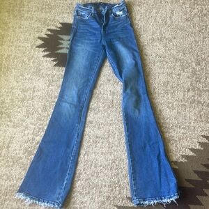Flying monkey distressed jeans